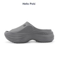 Hello Polo รองเท้าแตะ รองเท้าสวมยางมีรู เปิดหน้าเท้า เนื่อนุ่ม รุ่น HP8020 แฟชั่น พื้นนิ่ม สูง 6 ซม. เหมาะทุกโอกาส