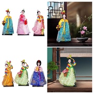 [Kesoto3] Geisha Figurine Hanbok Geisha Doll Lady Figures Geisha Girl Collectible Figures