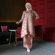 Set Batik Sutra Mewah High Quality (EKSCLUSIF) SET GAMIS BATIK BAHAN DOBBY SUTRA STELAN ROK BATIK SU