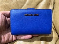 Michael Kors MK 經典 Logo 防刮 皮革 中夾 皮夾