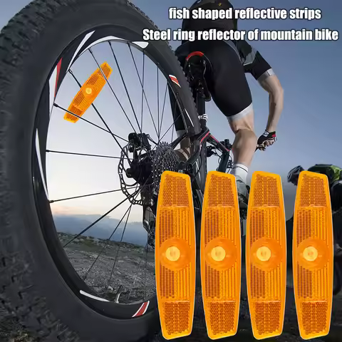 2/4 Pcs Bike Spoke Reflector Bicycle Wheel Reflective Strips Clip Safety Warning MTB Bicycle Wheel R