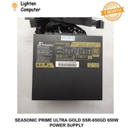 【USED】 SEASONIC PRIME ULTRA GOLD SSR-650GD 650W PSU | 80+GOLD FULLY MODULAR | POWER SUPPLY