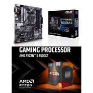 Combo Asus Prime B550M + Ryzen 5 5500GT (Used)