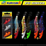 Umpan Pancing Squid Jig EGI  KUROSIMA EGI SINKER PEMBERAT EGI