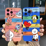 for VIVO Y02 Y16 Y35 Y30 5G Y55 Y75 Y11 Y12i Y22S Y22 4G Fashion BTS BT21 Square Edge Cover Full Len