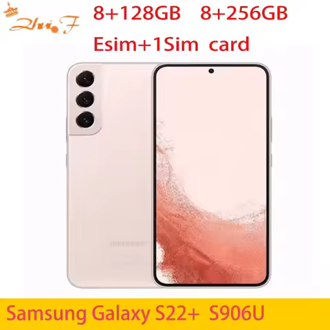 Samsung Galaxy S22 Plus 5G s22+ s906U S906U1 s906n 4500mAh 128/256GB 8GB RAM 6.6" 1080x2340 Snapdrag