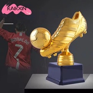 KAIKXIN Golden Boot Award Trophy, European Football Football Match Football Shoe Award, Handicraft E
