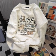 (24 Hours Delivery) Chompoo-Fashion Modern Korean YLWY0311 Oversize Round Neck Shirt Long-Sleeved Lo