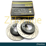 PROTON SATRIA NEO, GEN2, PERSONA - NYCO REAR 280mm DRILLED SLOTTED BRAKE DISC ROTOR (2pcs) NY-01-DF7
