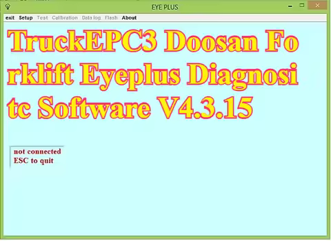 TruckEPC3 Doosan Forklift Eyeplus Diagnositc Software V4.3.33