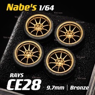 Vivi toys 1/64 Nabes X Chika Rays CE28 改装轮毂 9.7mm 姿态轮毂 1111