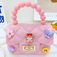 2023 New Style Children's Messenger Bag Fashionable Little Princess Cute Silicone Bag Tik Tok Hot-selling Cartoon Girl Coin Purse