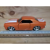 Jada Toy 1969 Chevy Camaro SS Orange Metal Diecast Model