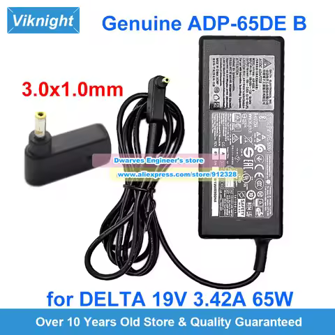 Genuine 19V 3.42A 65W Delta AC Adapter ADP-65DE B Charger For ACER ASPIRE A315-22G A315-55G SPIN 1 S