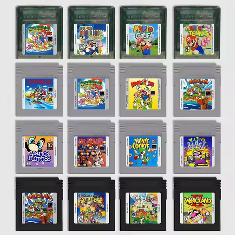 Battery Save Game Cartridge Video Game Console Card Mario Series Land 1 2 Yoshi Deluxe Golf Tennis H