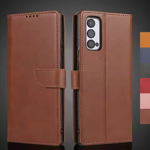 Reno 4 Pro 5G Case Wallet Flip Cover Leather Case for OPPO Reno4 Pro 5G Pu Leather Phone Bags protec