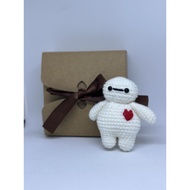 Amigurumi Crochet Keychain Baymax Cute Kids Hanging