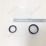 【Value Bundle】 2pcs/lot 97x72mm Transparent Front Single Glass Dual-Glass For Side Open Cctv Camera 