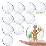 JEREMY1 Christmas Ornament Ball, DIY Plastic Acrylic Crafts Ball Kit, Bauble 5-10cm Clear Round Plas