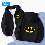 HOT Boys Cotton Thin Zipper Hoodie Iron Man Captain America Superhero-patterned Zip Up Jacket Kids G