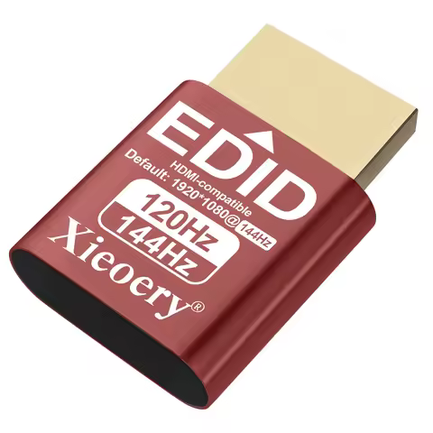 1920x1080@144Hz HDMI Dummy Plug , Headless HDMI Dongle, Supports 2560x1440@120Hz, 3840x1440@120Hz fo