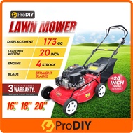 PRODIY Lawn Mower Petrol Mesin Rumput Tolak Petrol Grass Cutter Mesin Potong Rumput Grass Trimmer Petrol 16" 18" 20"