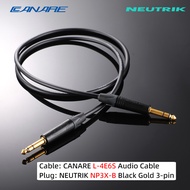 กำหนดเอง DIY 6.35 ถึง 6.35 แจ็คสายไมโครโฟน Canare L-4E6 L-4E6S Neemiak NP2X-B NP3X-B ปลั๊กสายบาลานซ์