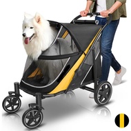 Dog Stroller For Medium Dogs Foldable Dog Transporter Outdoor Travel Dog Cat Trolley Dog Pull Cart L