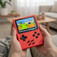 VILCORN GB300 Portable 3.0 Inch Handheld Game Console 6000 Games Support SFC/GB/GBA Kid Pocket Playe