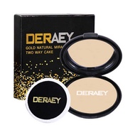 DERAEY แป้งผสมรองพื้น Gold Natural Miracle Two Way Cake - Deraey, Beauty