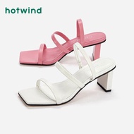 LE9 Hot air new women's thick heel shows high temperament all-match simple solid color fashion back 