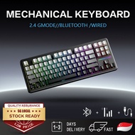cyberlane Mechanical Keyboard Tri-Mode Wired Bluetooth 2.4G 5000mAH/87 keys RGB/ GasketStructure Gam