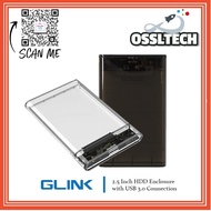 Glink USB 3.0 to SATA External Hard Drive Enclosure for 2.5 inch HDD SSD Support UASP 6TB
