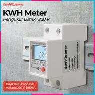 COD Taffware KWH Pengukur Listrik Power Voltmeter 220V meteran listrik 900 watt token subsidi / mete