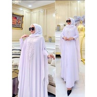 Kaftan dress made of jarsey mix crutty material with full sequins