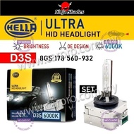 HELLA D3S Ultra HID Headlight Bulb6000k White Set 2pcs