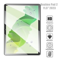 OPPO Realme Pad 2 Pad2 Case 11.5" Tablet 2023 Tempered Glass Scratch Resistant Screen Protector &amp; Carbon Fiber Back Film
