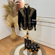 Beskap Bludru Pengantin - Payet Mewah | Standar / Jumbo / Super Jumbo | MB - Bonus Selop