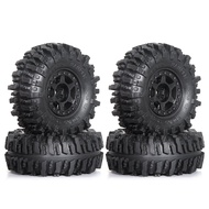 4pcs 1.0 Crawler Tires Plastics 1.0 Wheel Lightweight Design 1/18 1/24 RC Crawler Tires for SCX24 TR