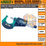 INSIZE 3109-25A Digital Outside Micrometers Range 0~25mm Accuracy +/-2μm Insize 3109-25A