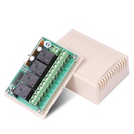 KEBETEME 433Mhz DC 6V 12V 24V 10A 4CH Relay Module Receiver EV1527 Wireless Remote Control Switch 43