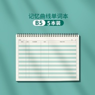 Victori Ebbinghaus Memory Curve Vocabulary Book A4 Recite English Words Memory Notebook Forgetting C