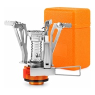 3000W Portable Camping Stove - Foldable Windproof Burner with Piezoelectric Ignition, Compatible wit