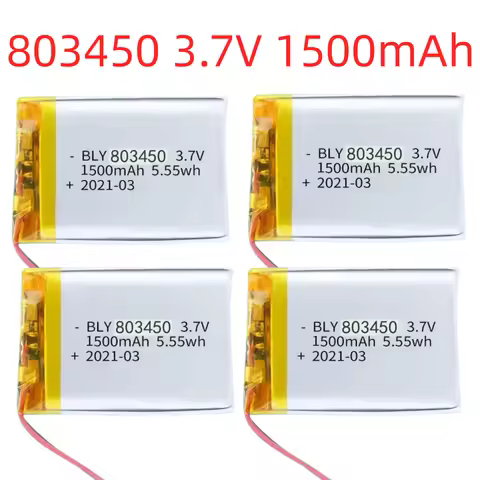 3.7V 1500mAh 803450 Li-Po Rechargeable Battery for Game Controller GPS Navigator Bluetooth Speaker C