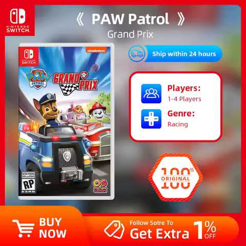 Nintendo Switch Game Deals - Paw Patrol Grand Prix - Games Physical Cartridge for Switch OLED Lite