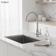 fengjue Stainless Steel Double Head Sink Tap 2-in-1 Multifunction Pillar Mounted Tap Convenient 360°