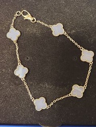 Van Cleef & Arp els  梵克雅寶 粉藍四葉草手鍊