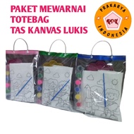 Paket Tas kanvas lukis