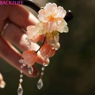 BACK2LIFE Wooden Hair Stick, Flower Hair Sticks for Buns Hanfu Hairpin, Classical Hair Accessories Hanfu Headwear Chinese Style For Girl