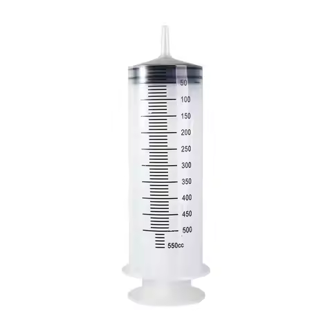 Transparent Large Capacity Syringe Plastic with Scale Pet Feeding Syringe Reusable 60/100/200/300/50